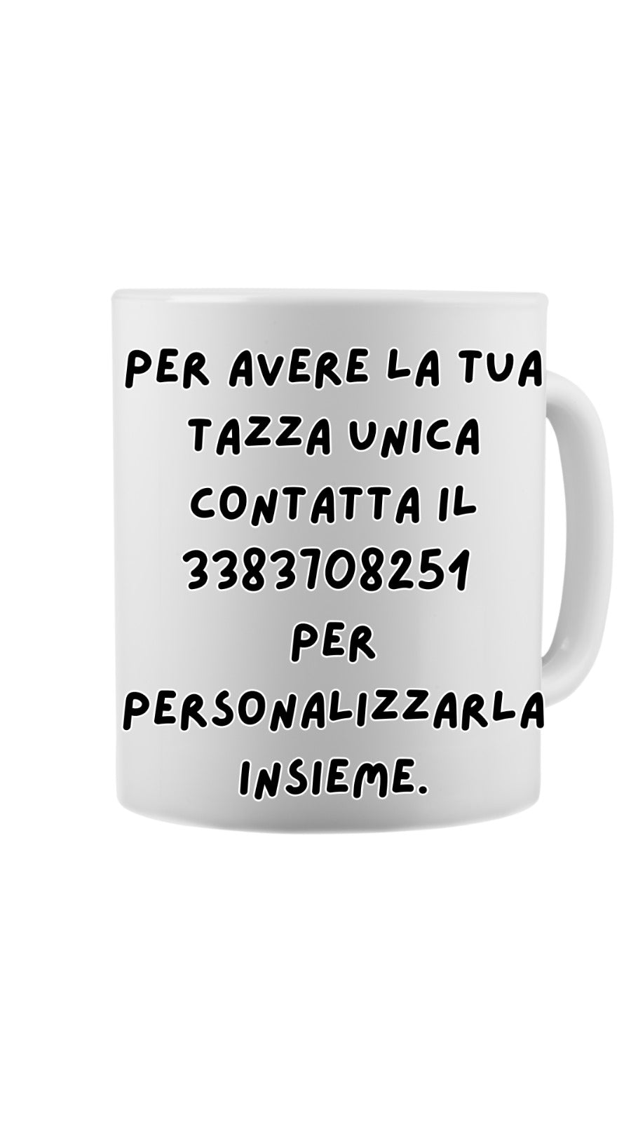 TAZZA PERSONABIZZABILE