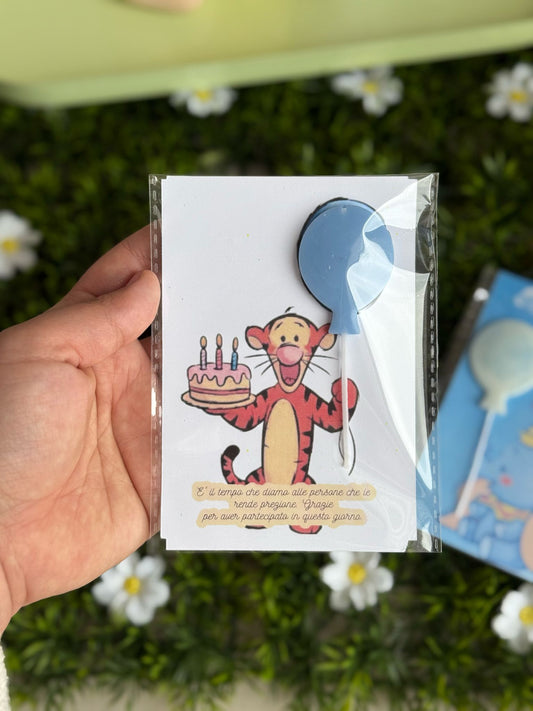 Thankyou card con palloncino candela