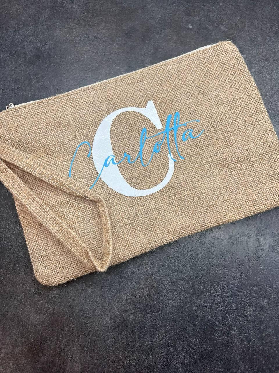 Pochette in iuta PERSONALIZZATA