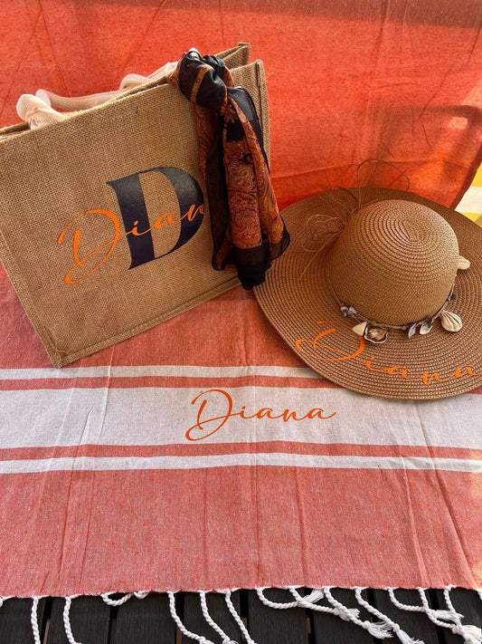 Set mare borsa telo e cappello